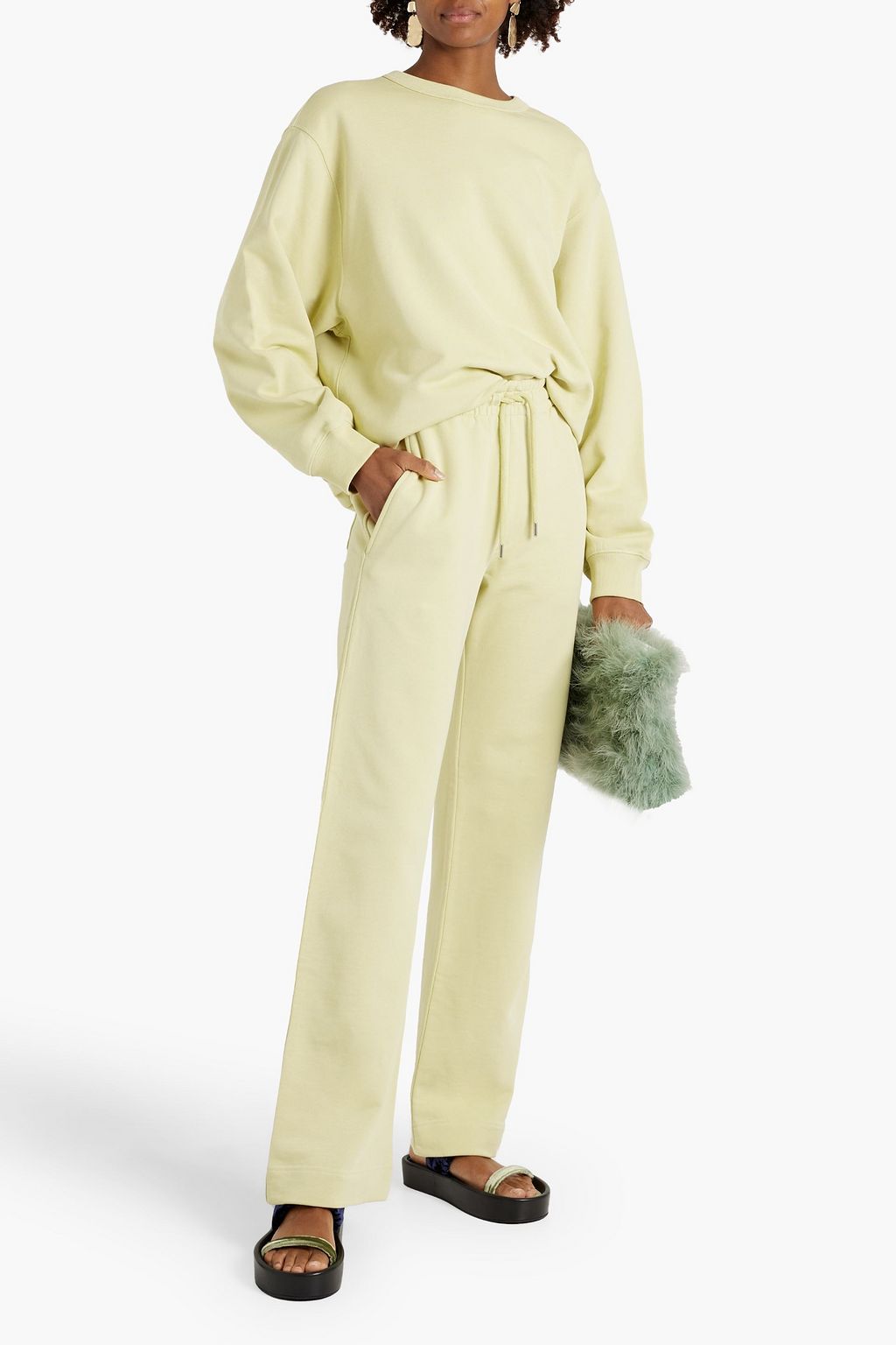 DRIES VAN NOTEN French cotton-terry track pants
