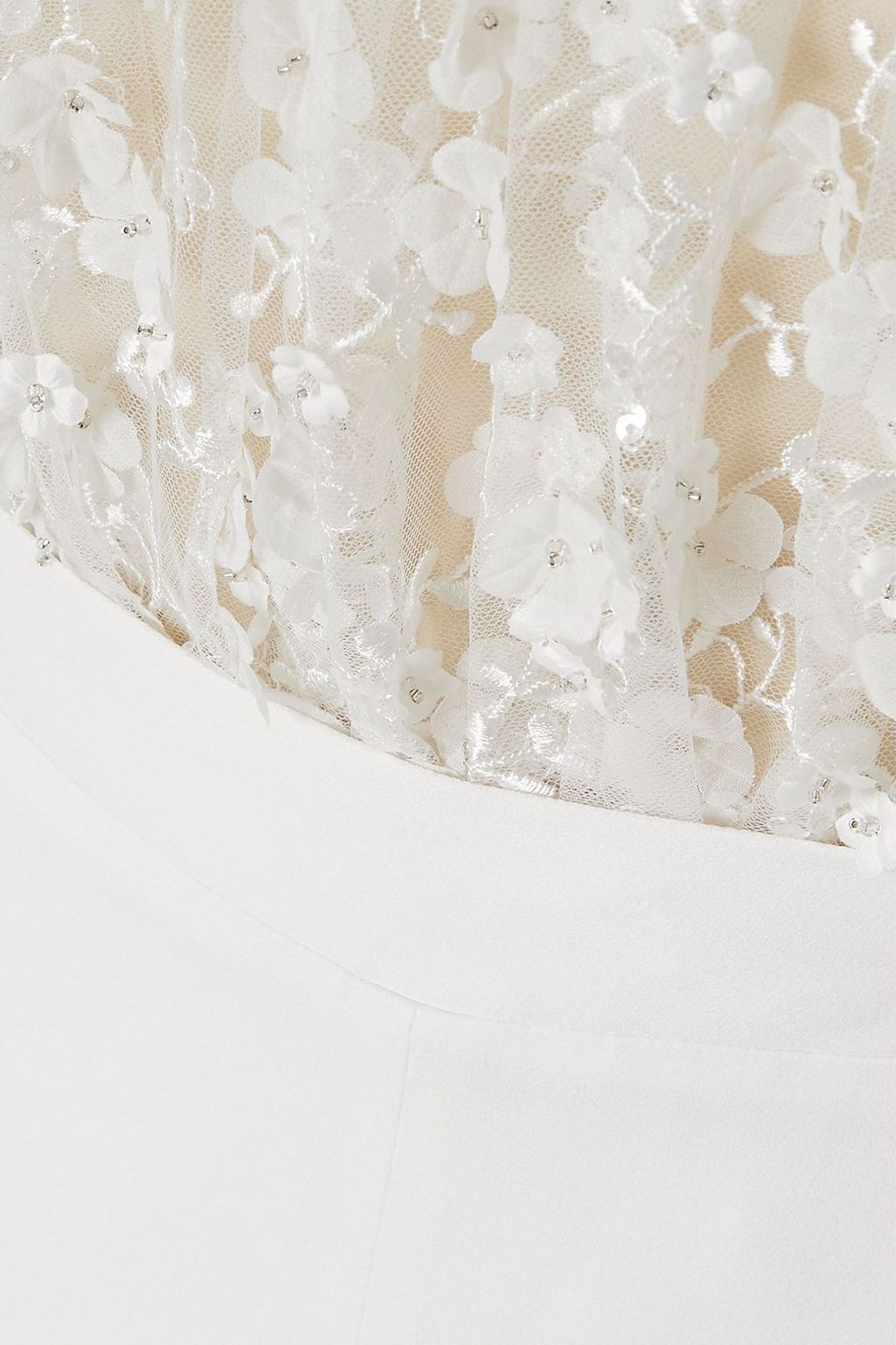 RIME ARODAKY Carolyn embellished lace, chiffon and crepe jumpsuit