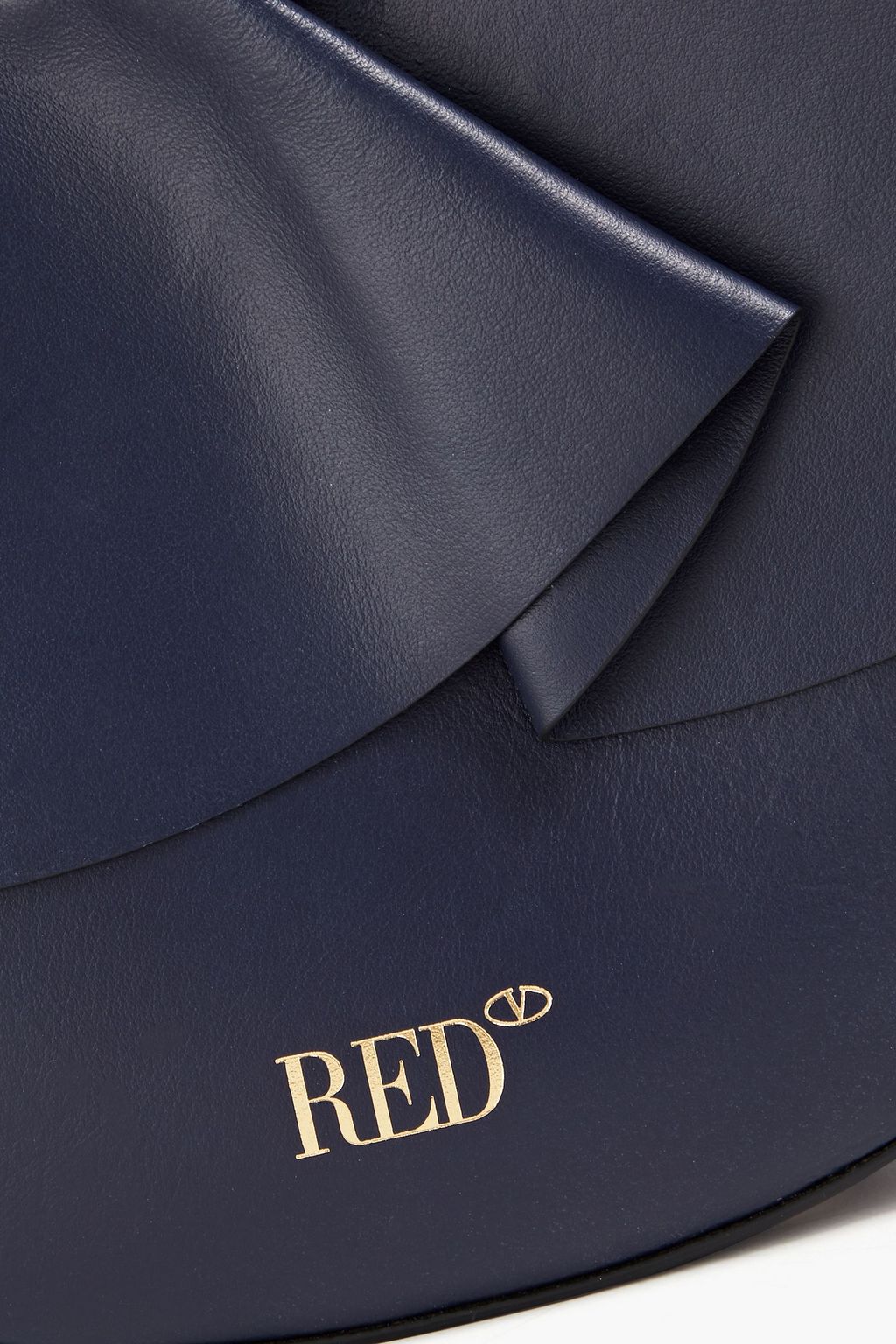RED(V) Ruffled leather shoulder bag