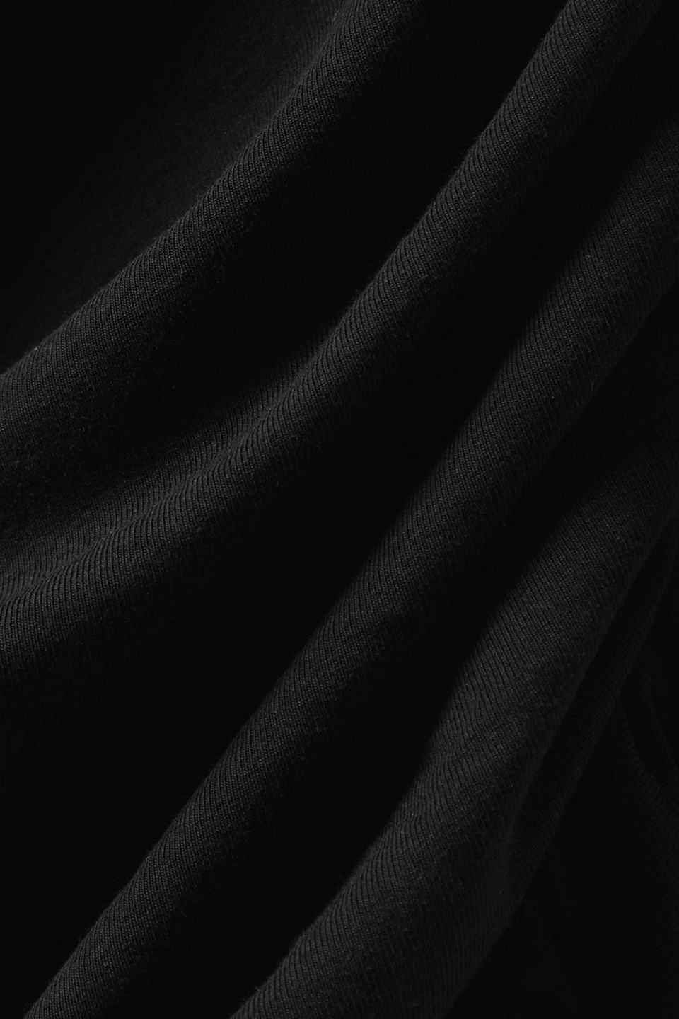 Shop Skin Maia Strapless Ruched Pima Cotton-blend Jersey Dress In Black