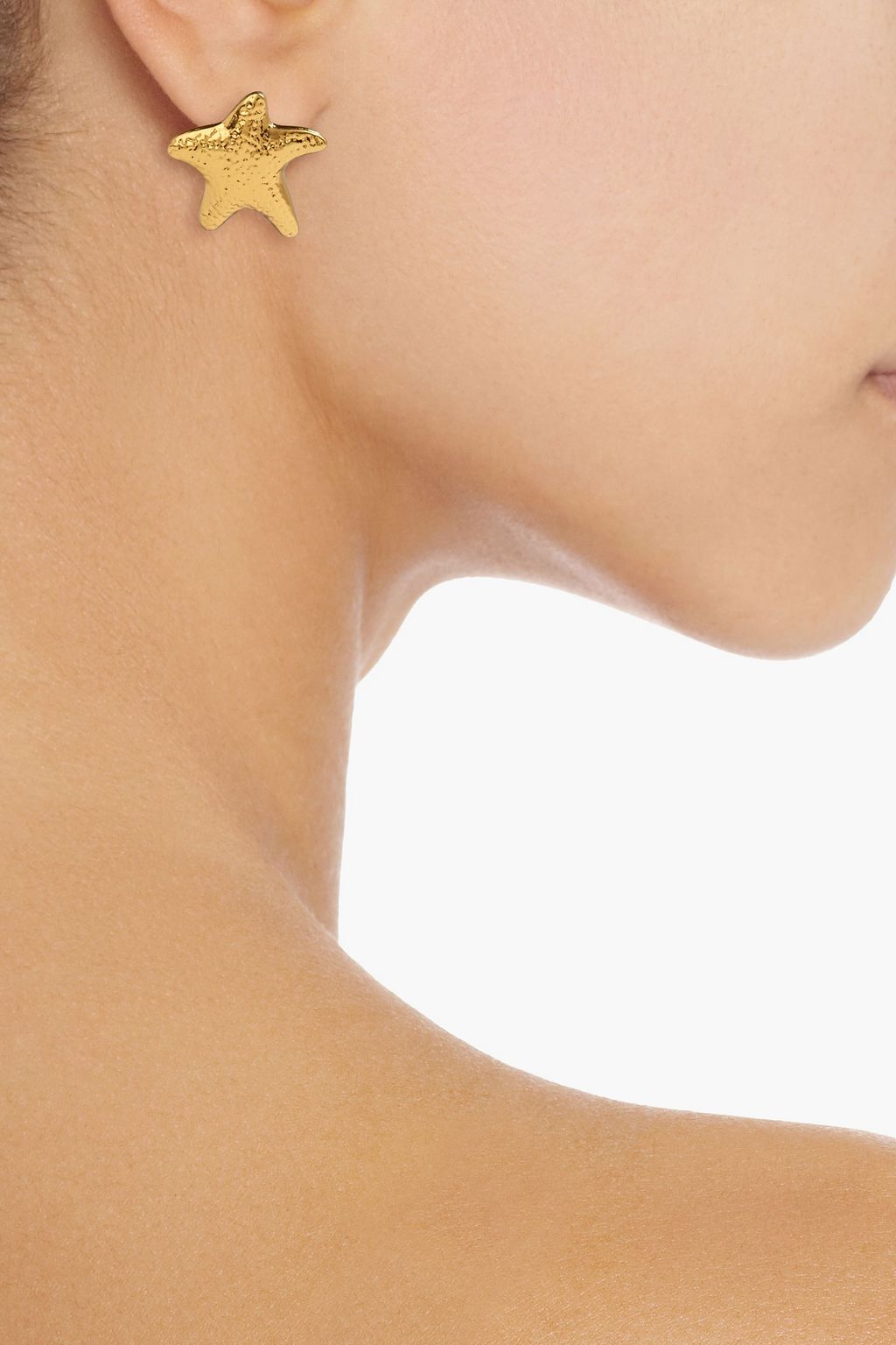 ZIMMERMANN Hammered gold-tone clip earring