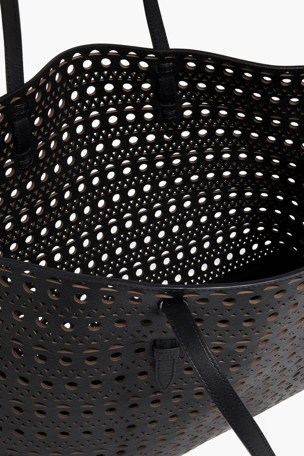 ALAÏA Mina 44 laser-cut leather tote