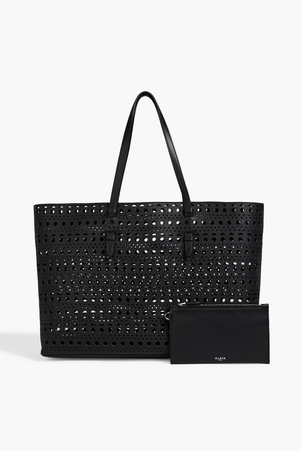 ALAÏA Mina 44 laser-cut leather tote