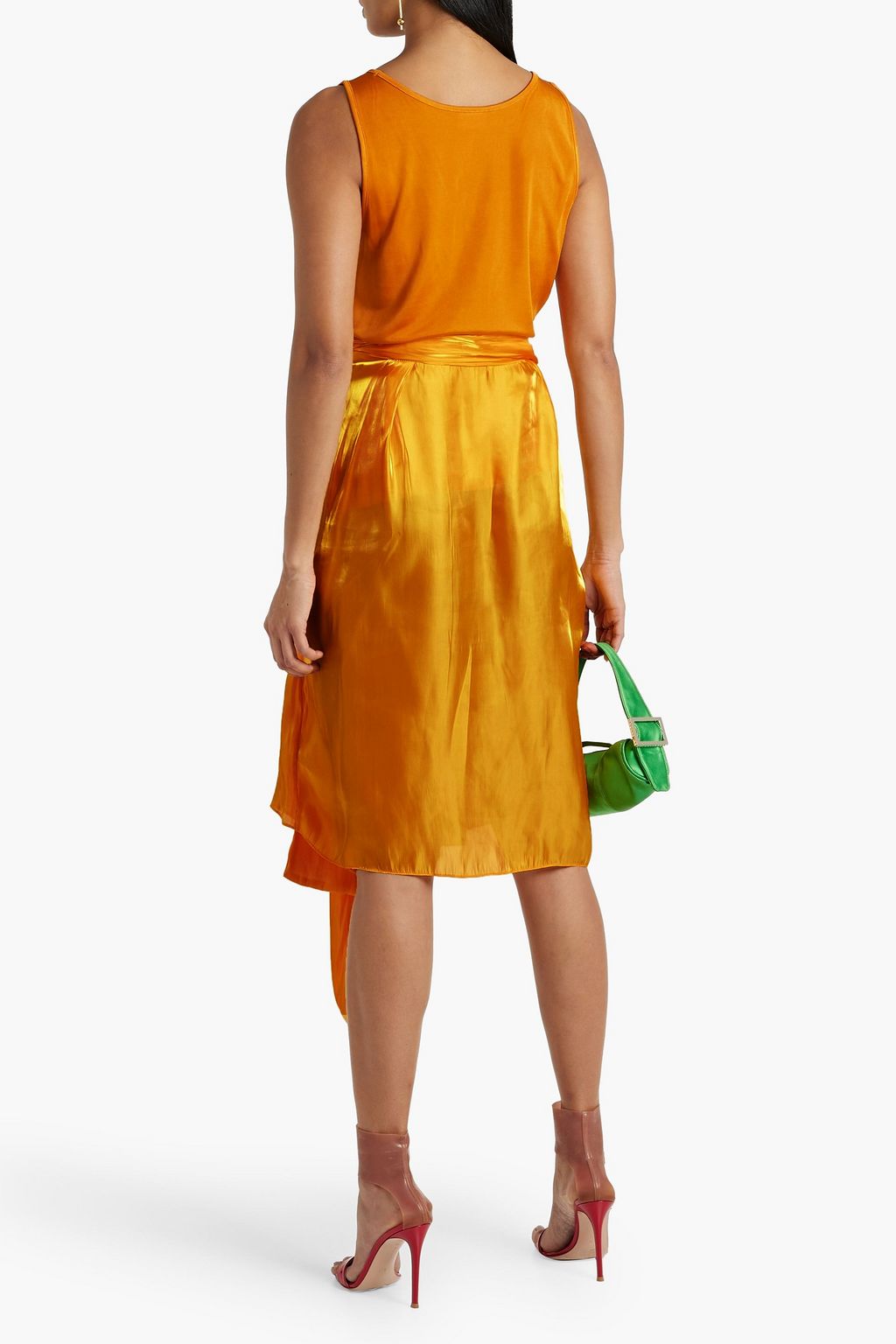 DRIES VAN NOTEN Satin-jersey tank