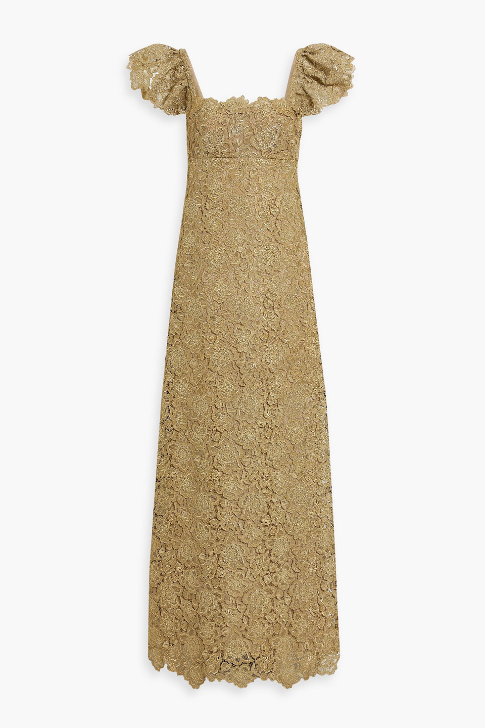 Valentino Metallic Guipure Lace Gown In Gold | ModeSens Valentino Metallic Guipure Lace Gown In Gold | ModeSens