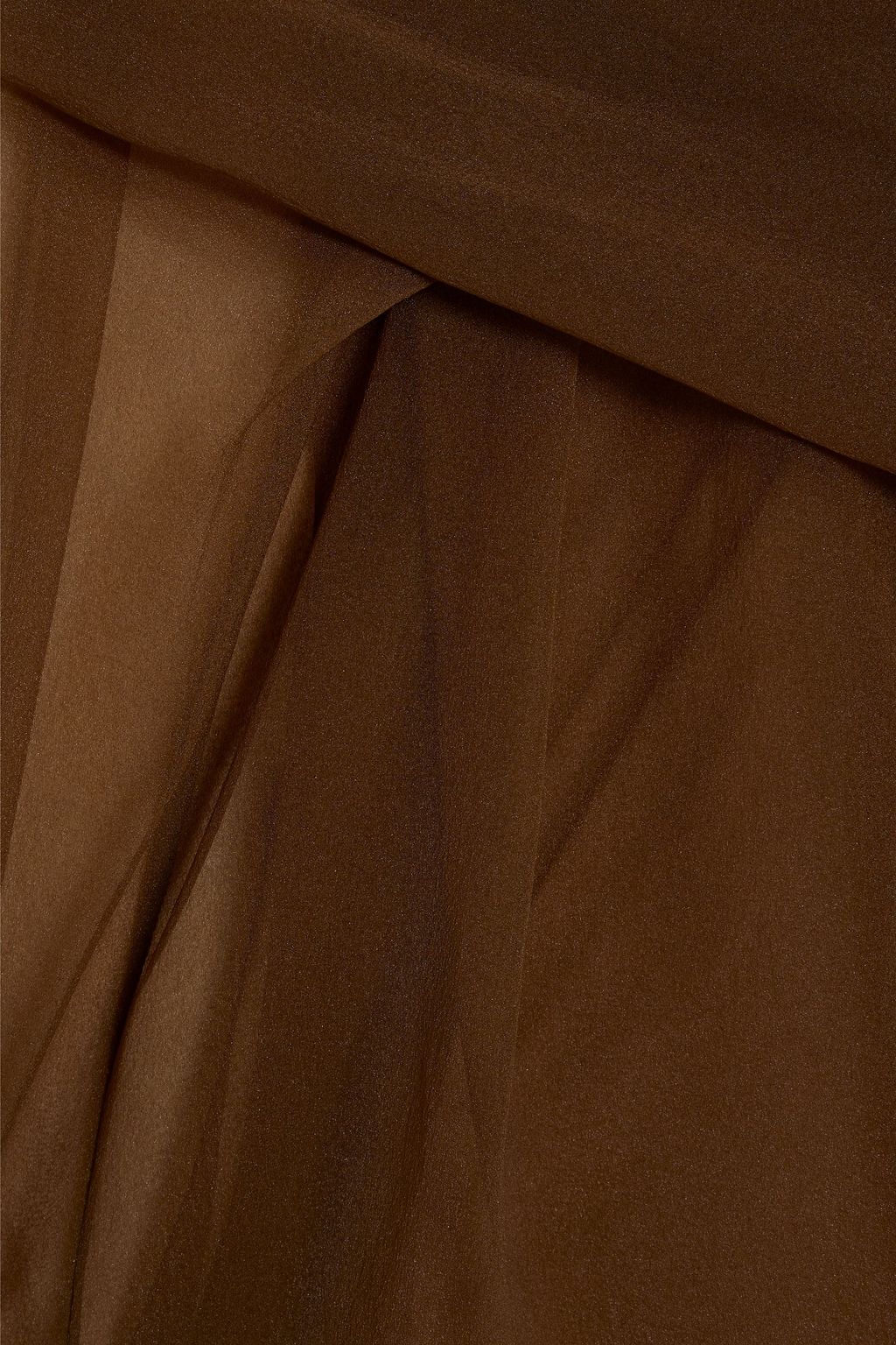 DRIES VAN NOTEN Draped chiffon mini skirt