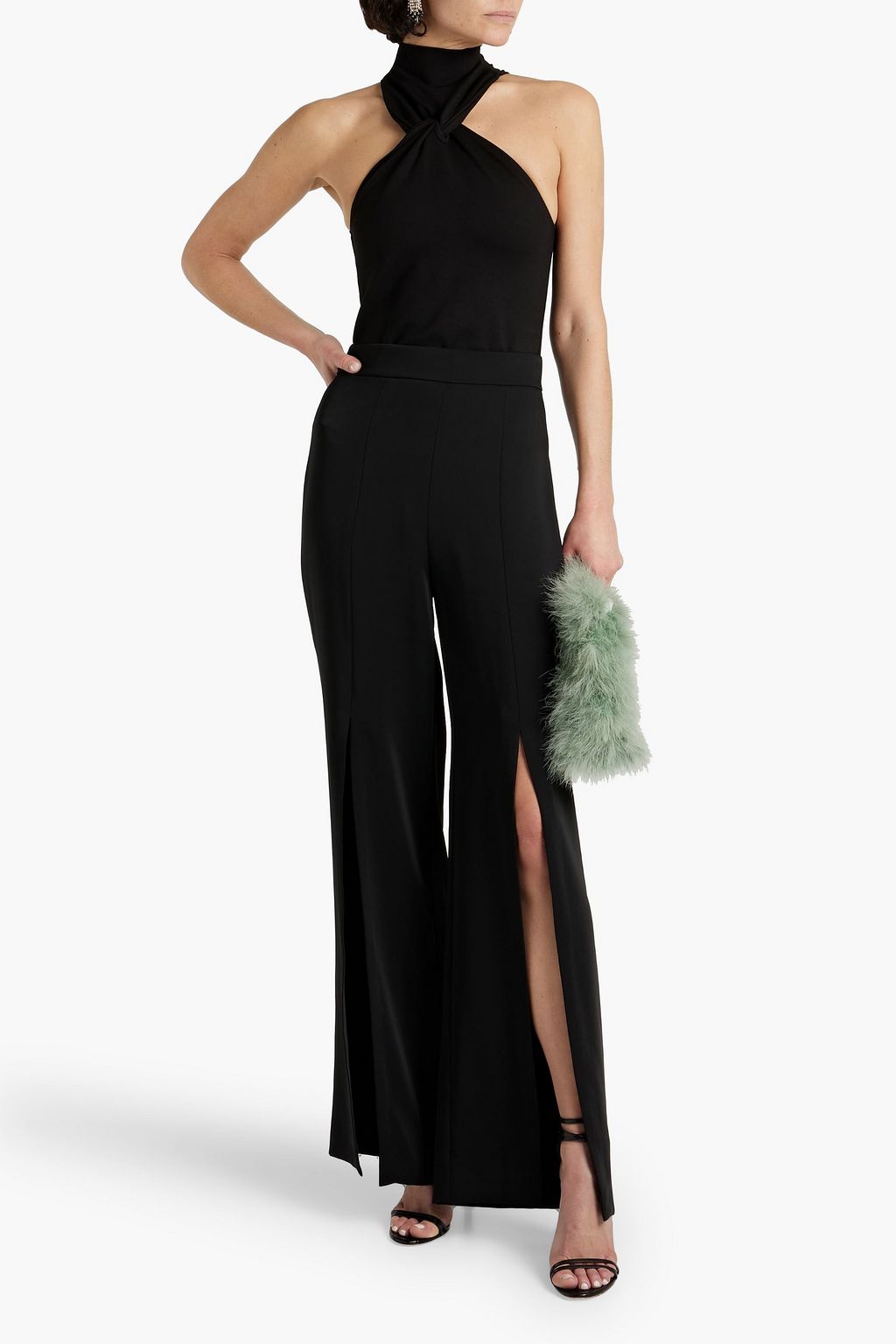 ET OCHS Matthew satin-jersey flared pants