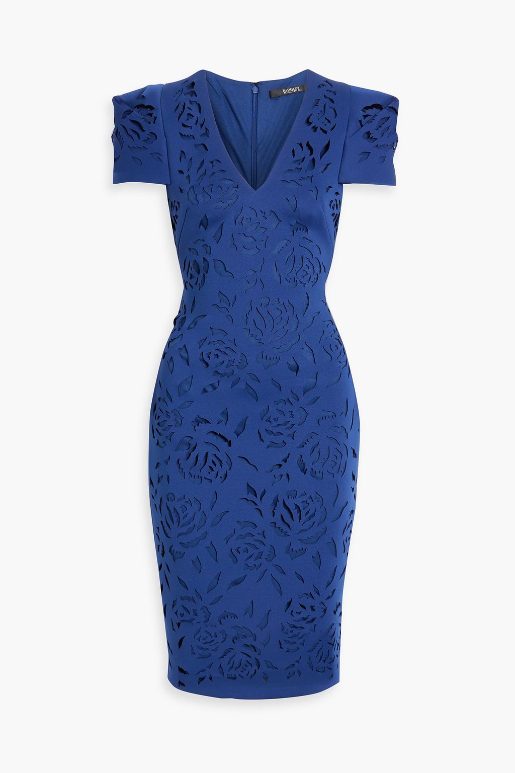 BADGLEY MISCHKA Lasercut scuba dress THE