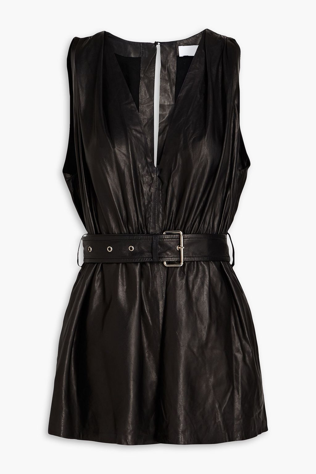 Leather playsuit on sale