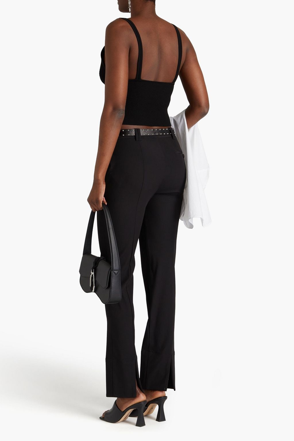 3.1 PHILLIP LIM بنطال من مزيج الصوف بأرجل ضيقة