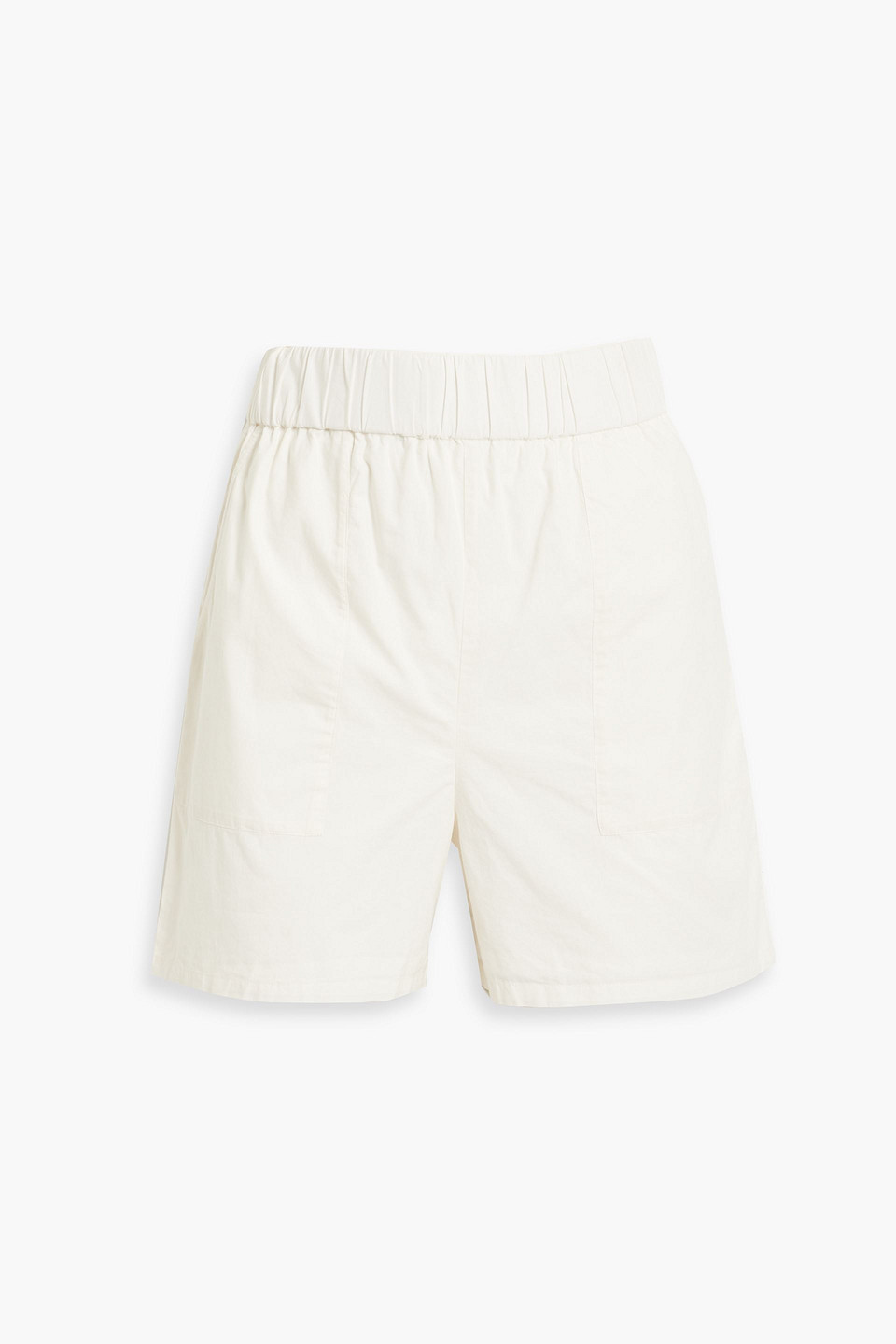Onia Cotton-poplin Shorts In Ivory