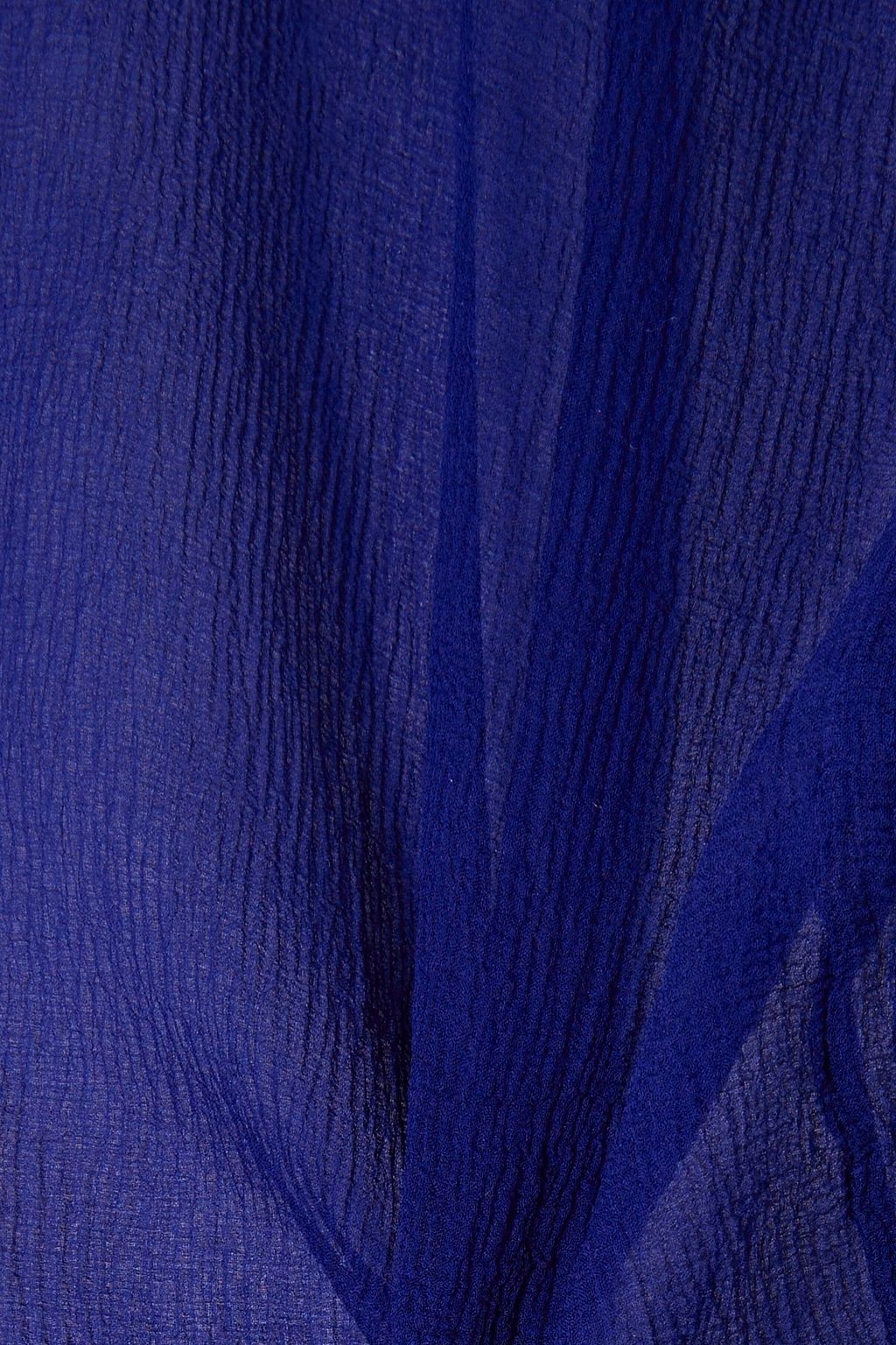 DRIES VAN NOTEN 실크 크레퐁 스트레이트 레그 팬츠