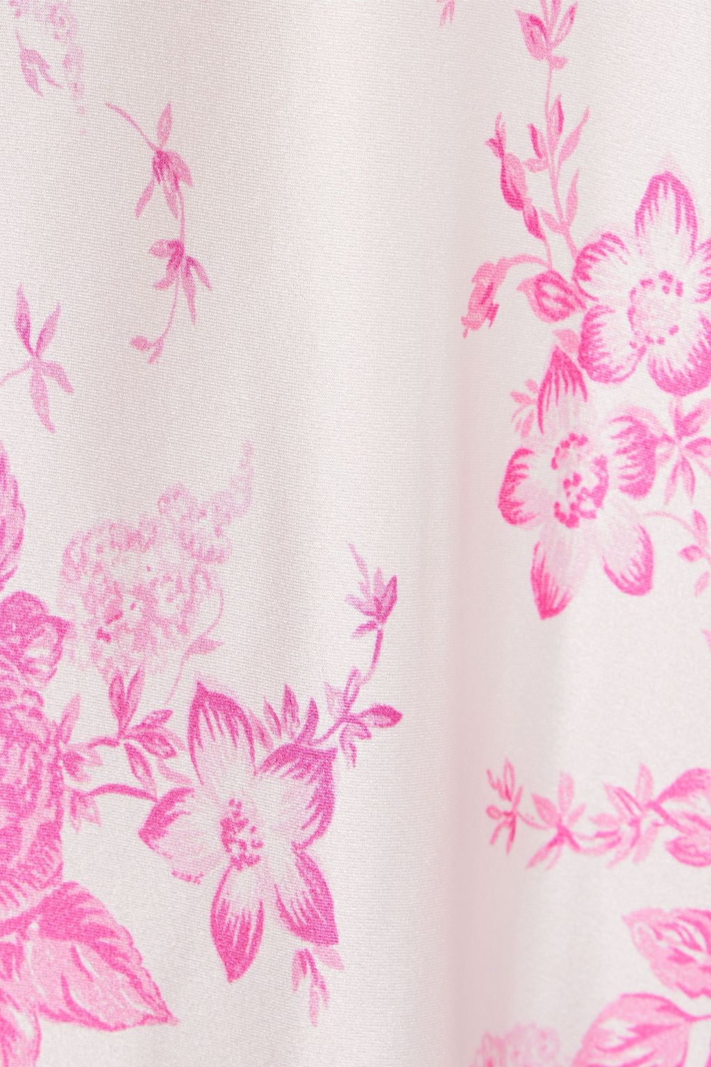 LES RÊVERIES Maxikleid aus Seidensatin mit floralem Print und Rückenausschnitt