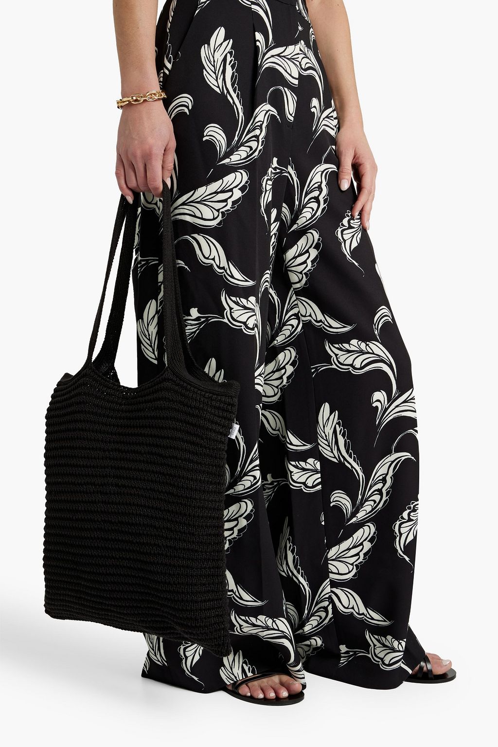 ONIA Open-knit linen tote