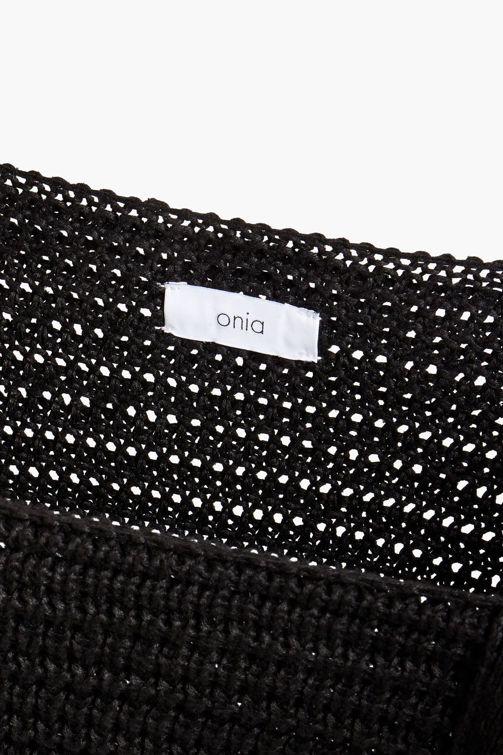 ONIA Open-knit linen tote