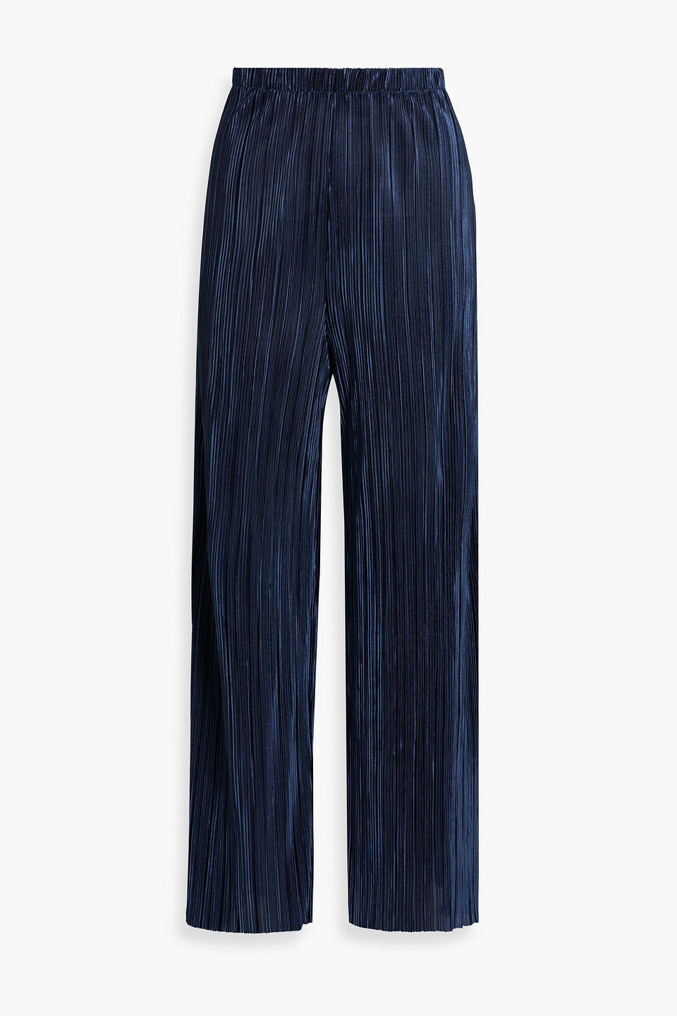 Onia Plisse Pull On Trouser In Deep Navy