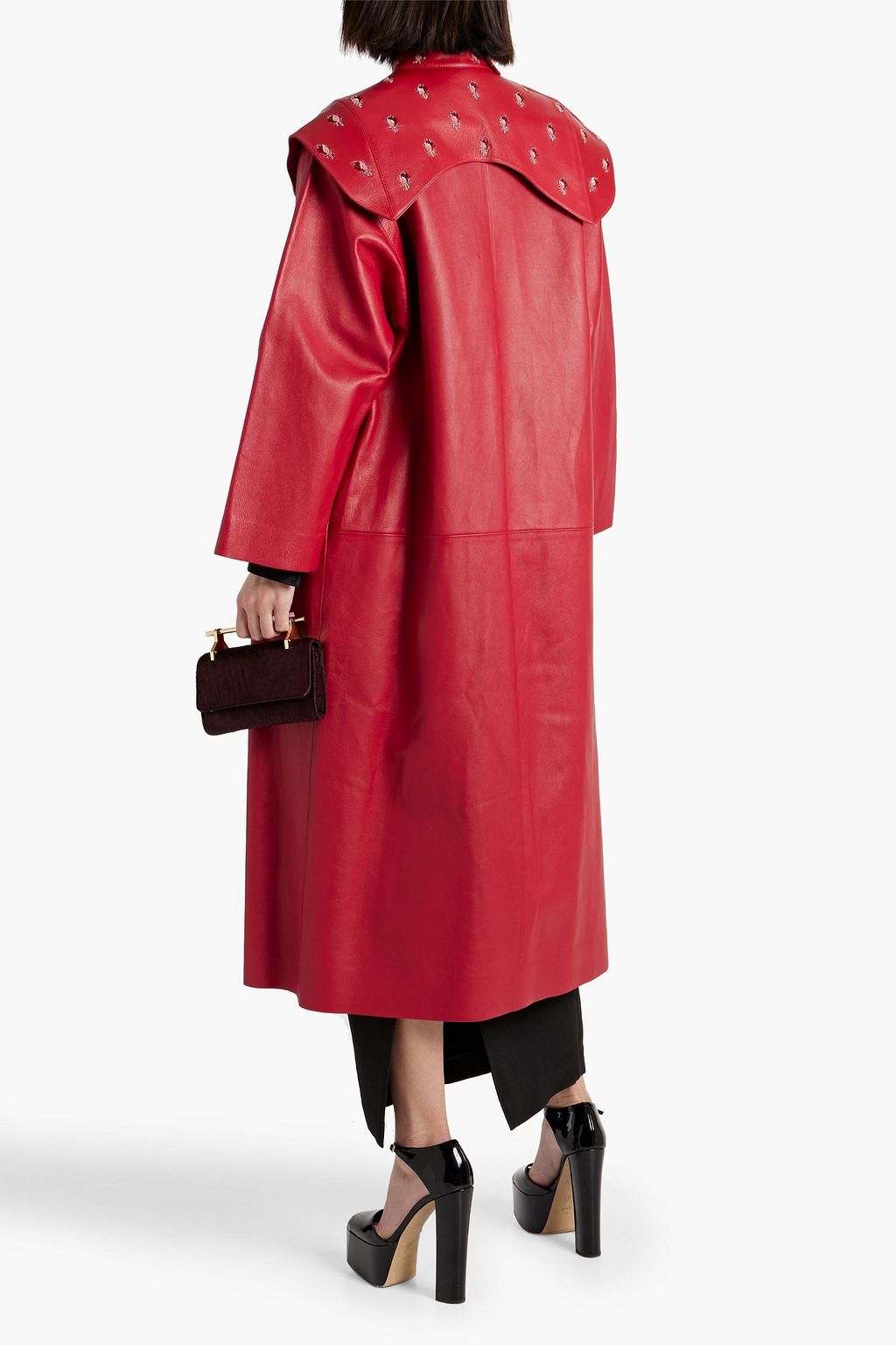 VALENTINO GARAVANI Embellished leather collar