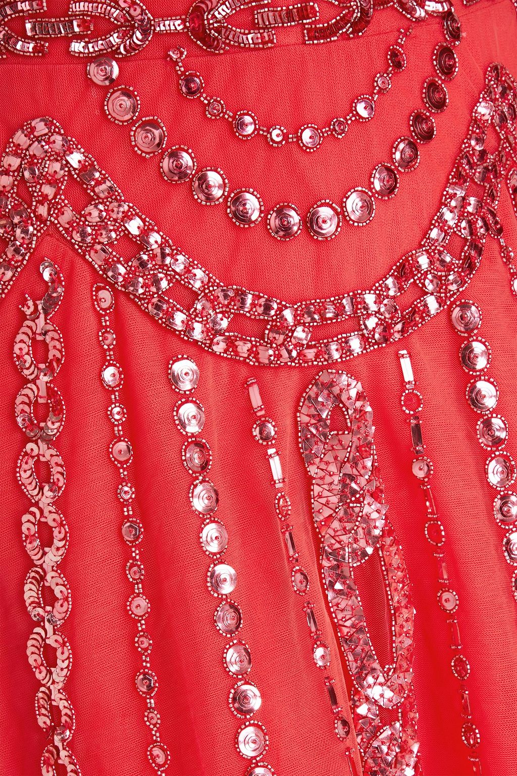 ZUHAIR MURAD Sequin-embellished draped tulle gown
