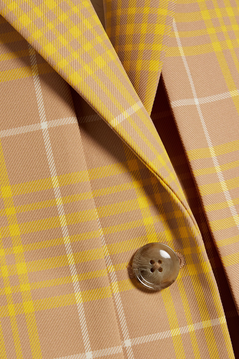 3.1 Phillip Lim Layered Checked Twill Blazer In Yellow