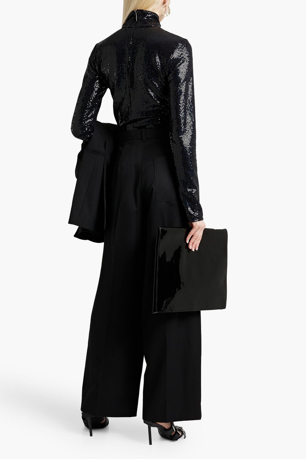 3.1 PHILLIP LIM Pleated wool-blend twill wide-leg pants