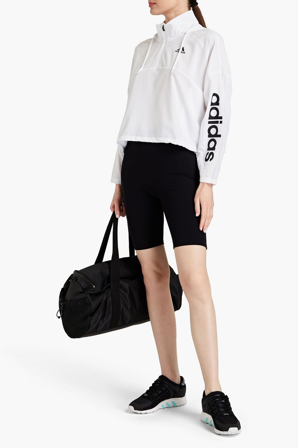 ADIDAS Printed jersey hoodie