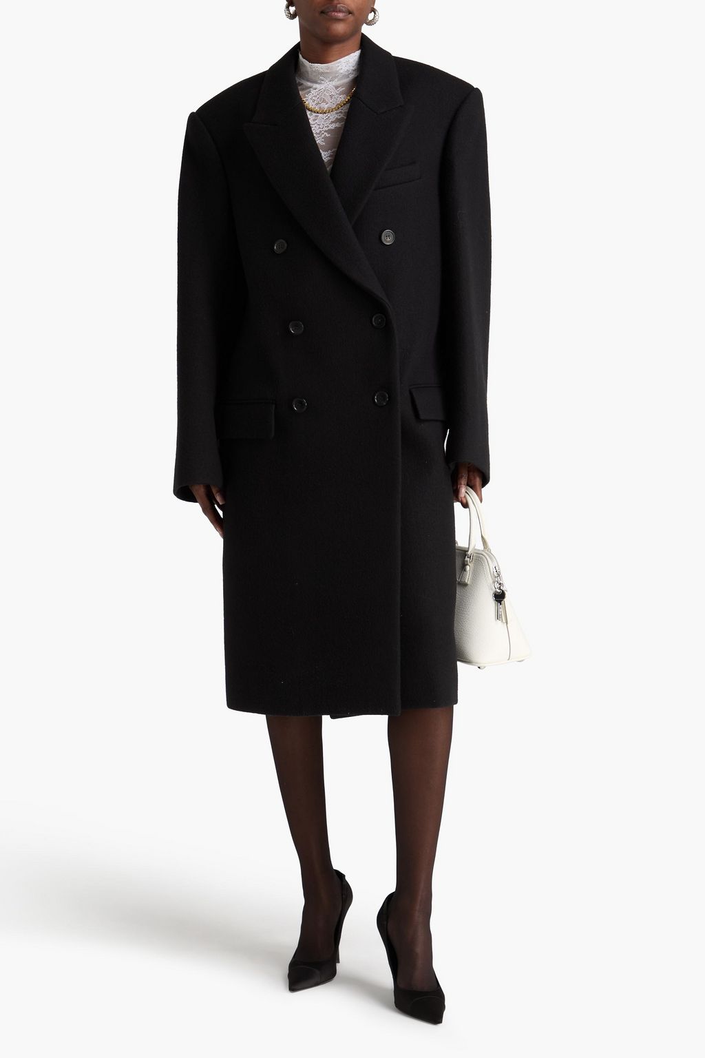 WARDROBE.NYC Double-breasted wool-felt coat