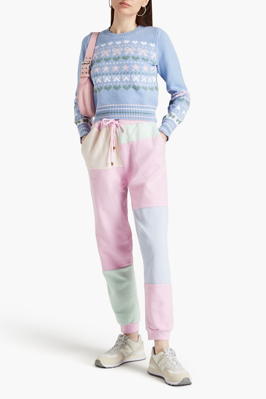 LOVESHACKFANCY Zaheer intarsia cotton-blend sweater