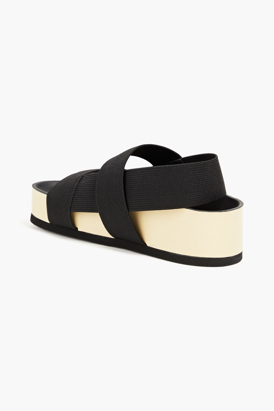 NEOUS CUTOUT CANVAS PLATFORM SANDALS