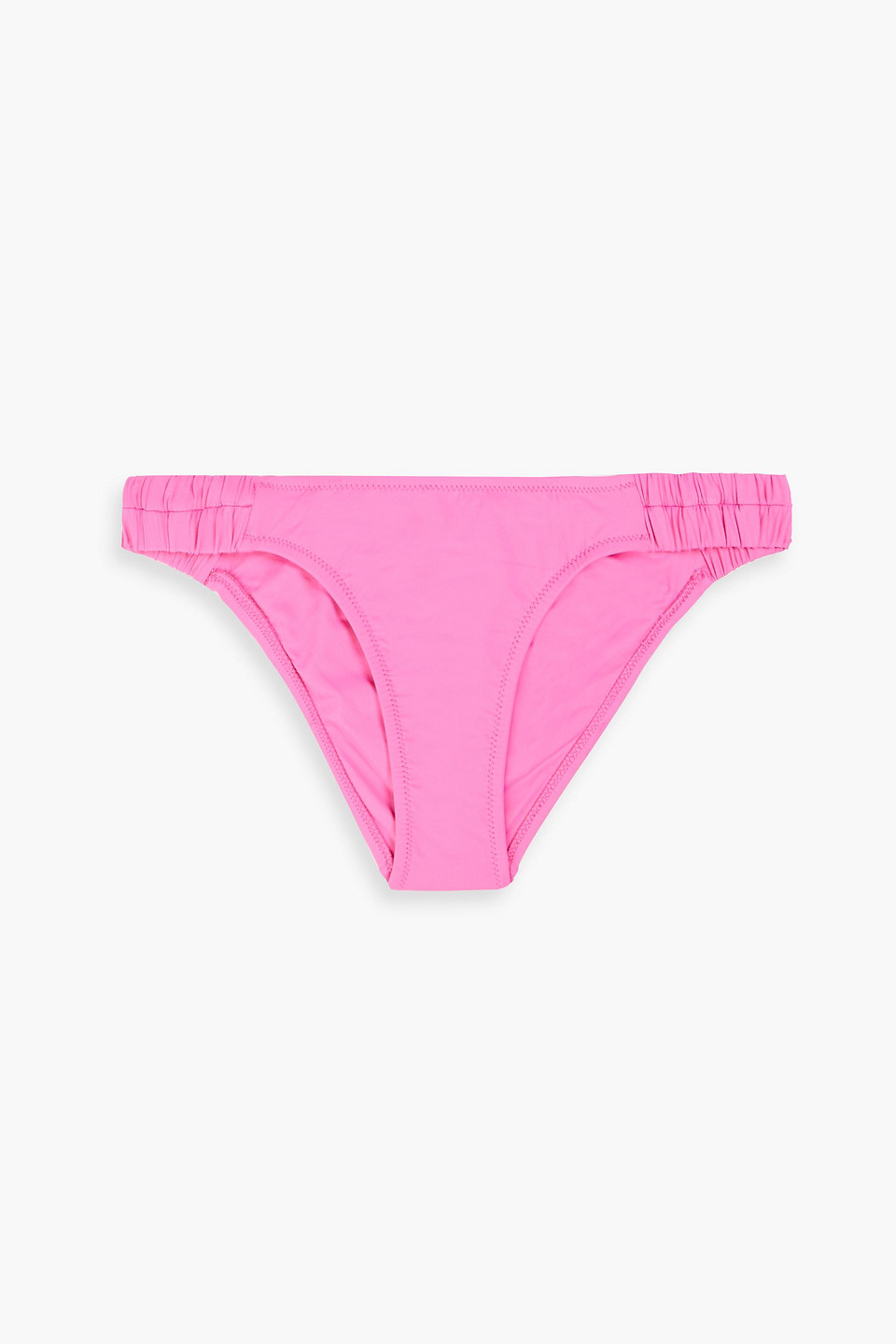 Melissa Odabash Trieste Ruched Low-rise Bikini Briefs In Fuchsia