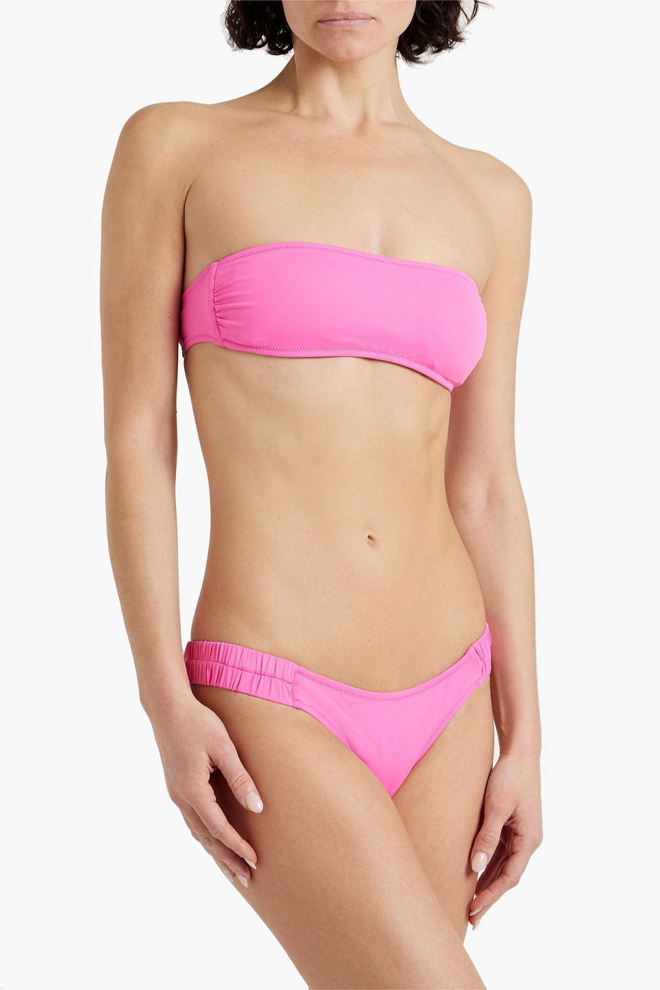 MELISSA ODABASH TRIESTE RUCHED LOW-RISE BIKINI BRIEFS 3074457345635999632