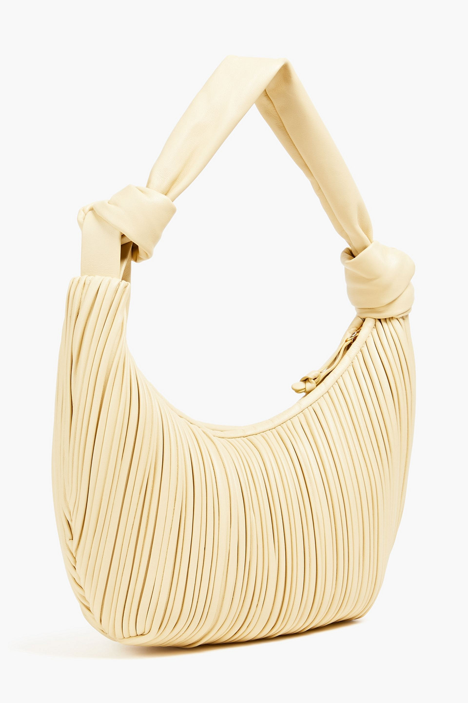 NEOUS NEPTUNE PLEATED LEATHER SHOULDER BAG