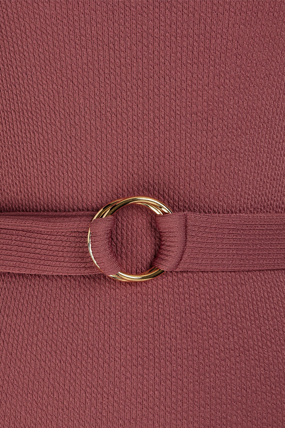 Melissa Odabash Rio Belted Ribbed Swimsuit In Antique Rose