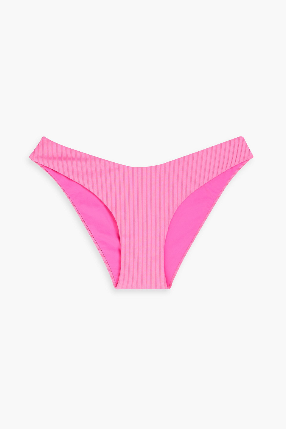 Melissa Odabash Vienna Ribbed Low-rise Bikini Briefs In Pink