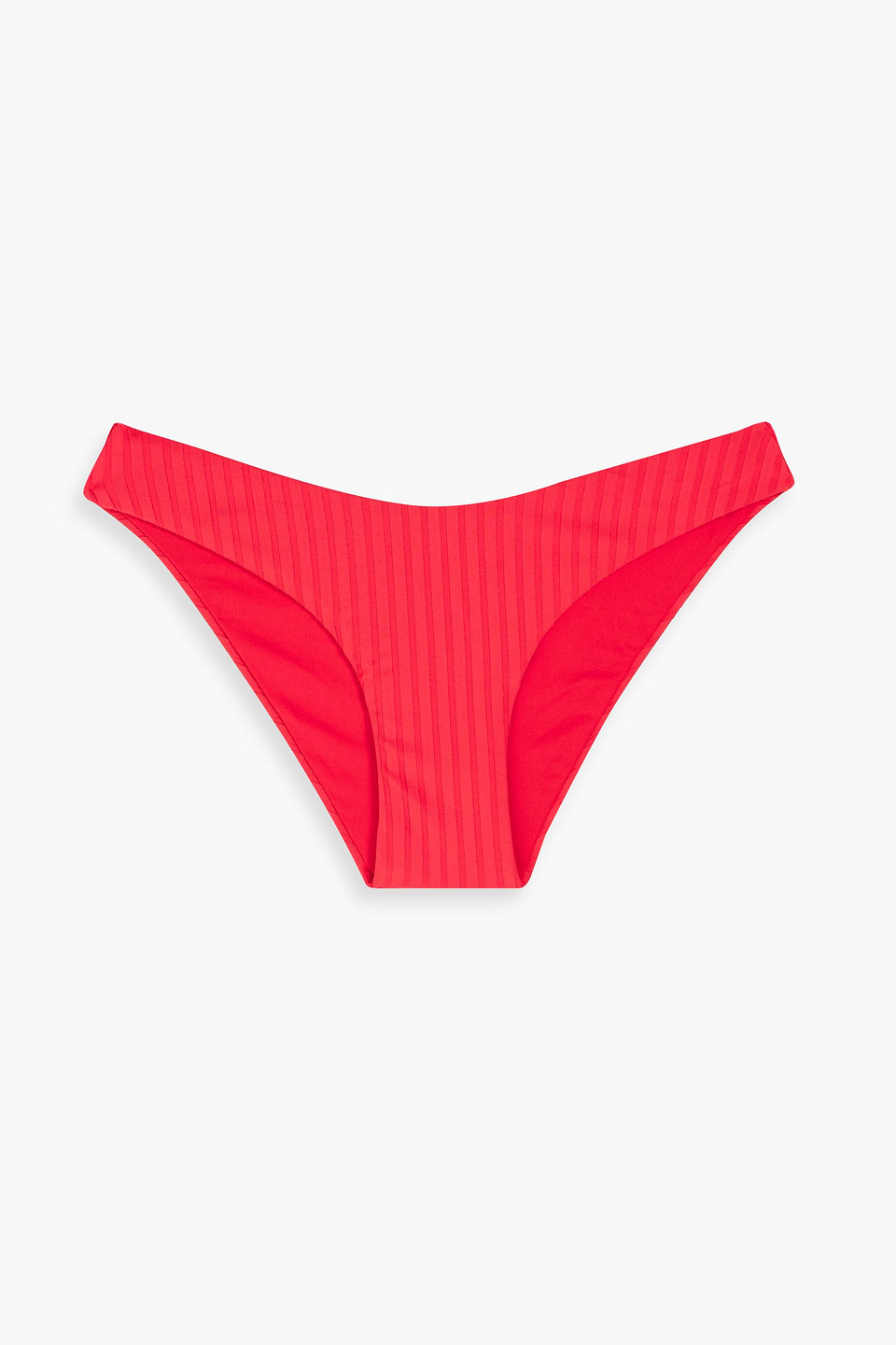 Melissa Odabash Vienna Ribbed Low-rise Bikini Briefs In Red