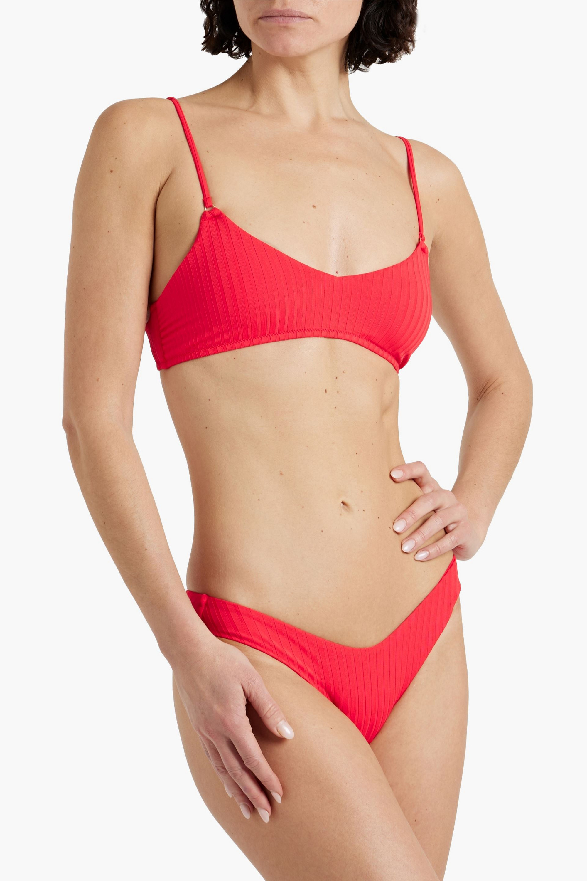 Melissa Odabash Vienna ribbed low-rise bikini briefs