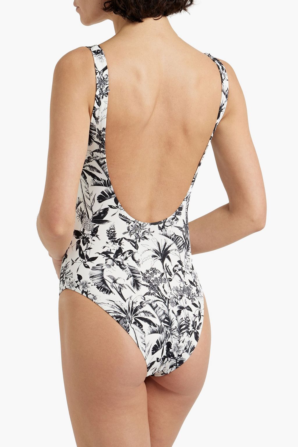 ONIA Rachel floral-print swimsuit