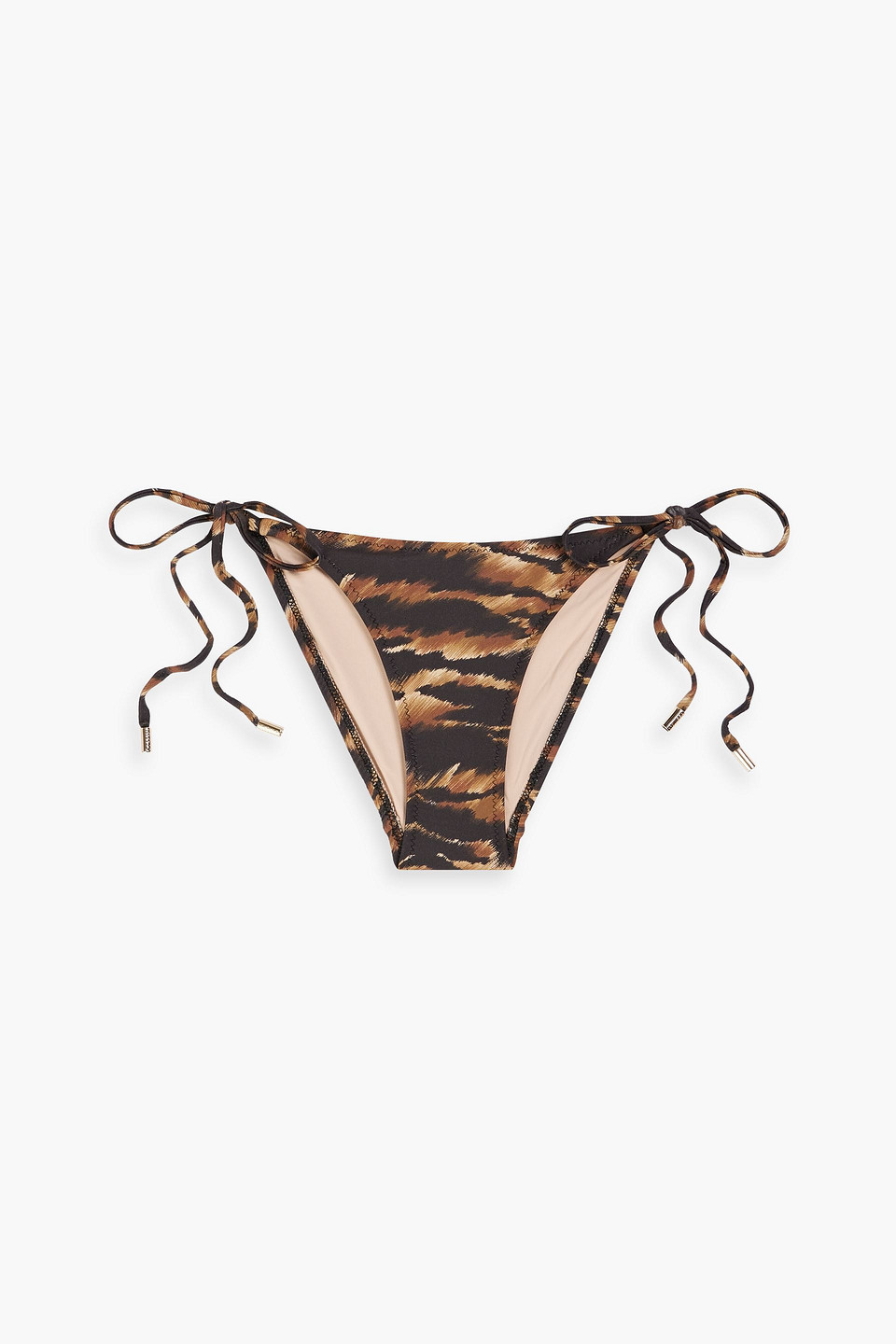 Melissa Odabash Miami Tiger-print Low-rise Bikini Briefs In Animal Print