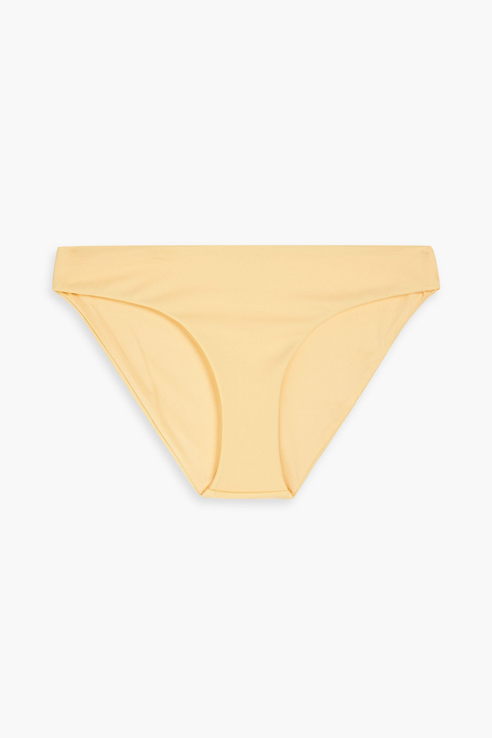 Onia Lily Mid-rise Bikini Briefs In Pastel Yellow