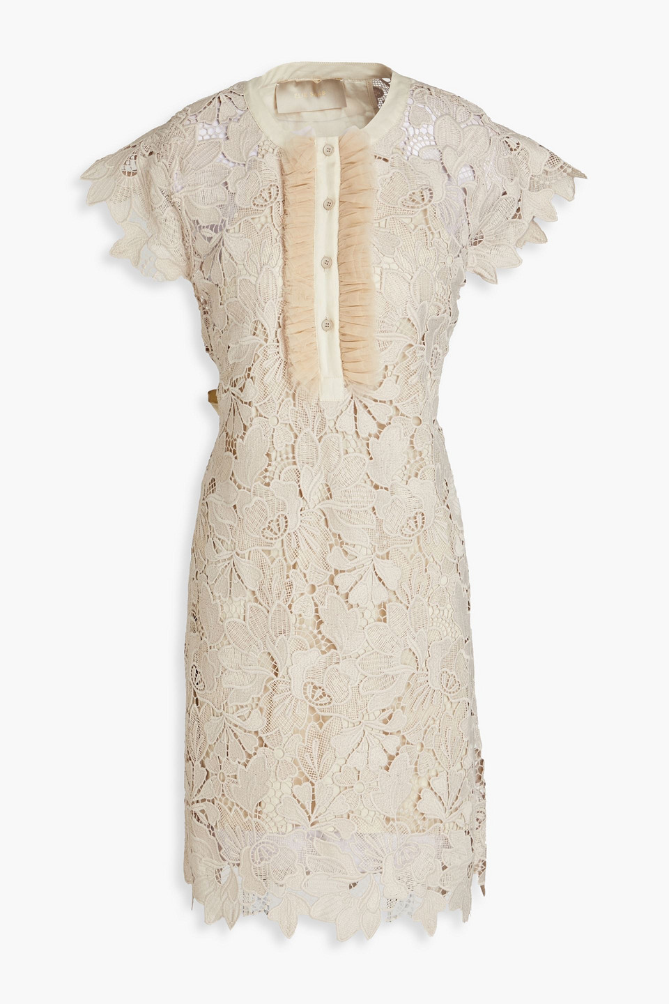 beige by eci lace dress Salty Palm Aurelia Embroidered Maxi Dress main image 0