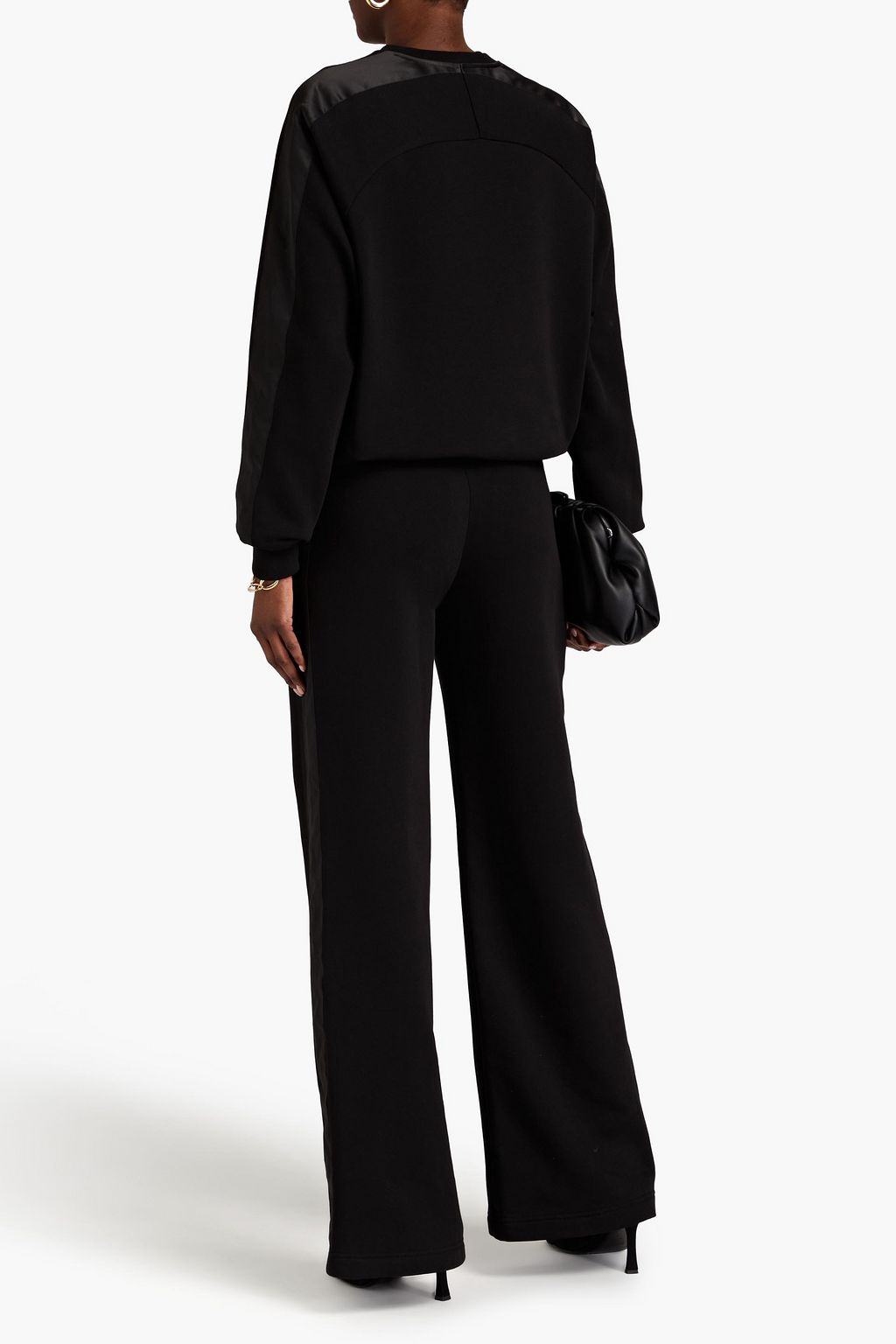 ELIE SAAB Cotton-fleece wide-leg pants