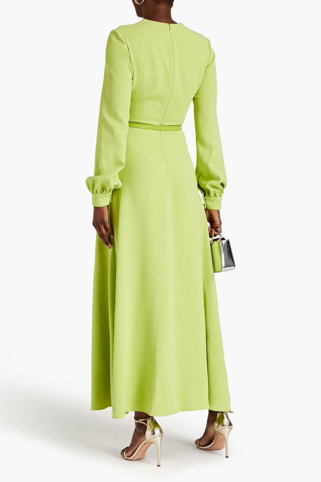 ELIE SAAB Belted cady maxi dress