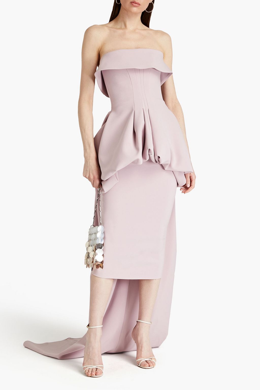MATICEVSKI Situational layered pleated crepe gown
