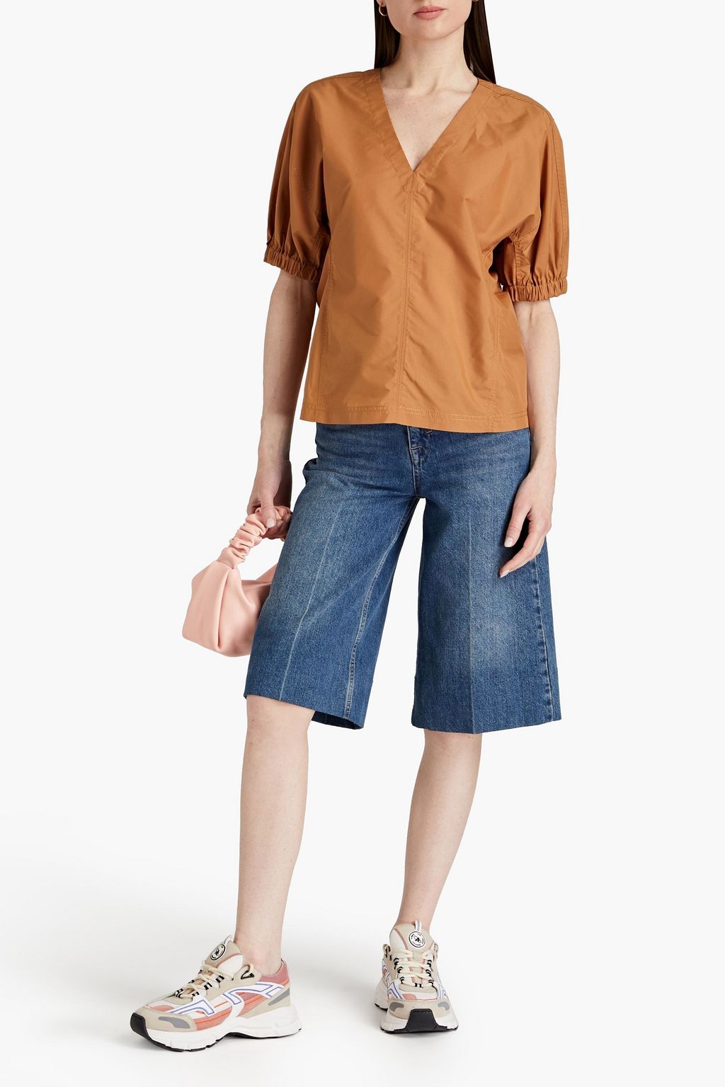 3.1 PHILLIP LIM Cotton-blend poplin top