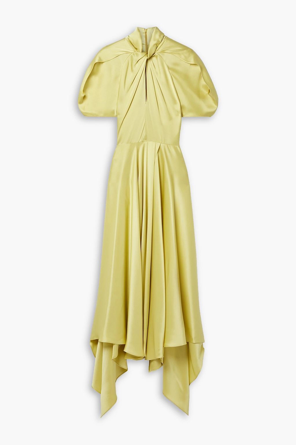 STELLA MCCARTNEY サテン マキシワンピース アシンメトリー 