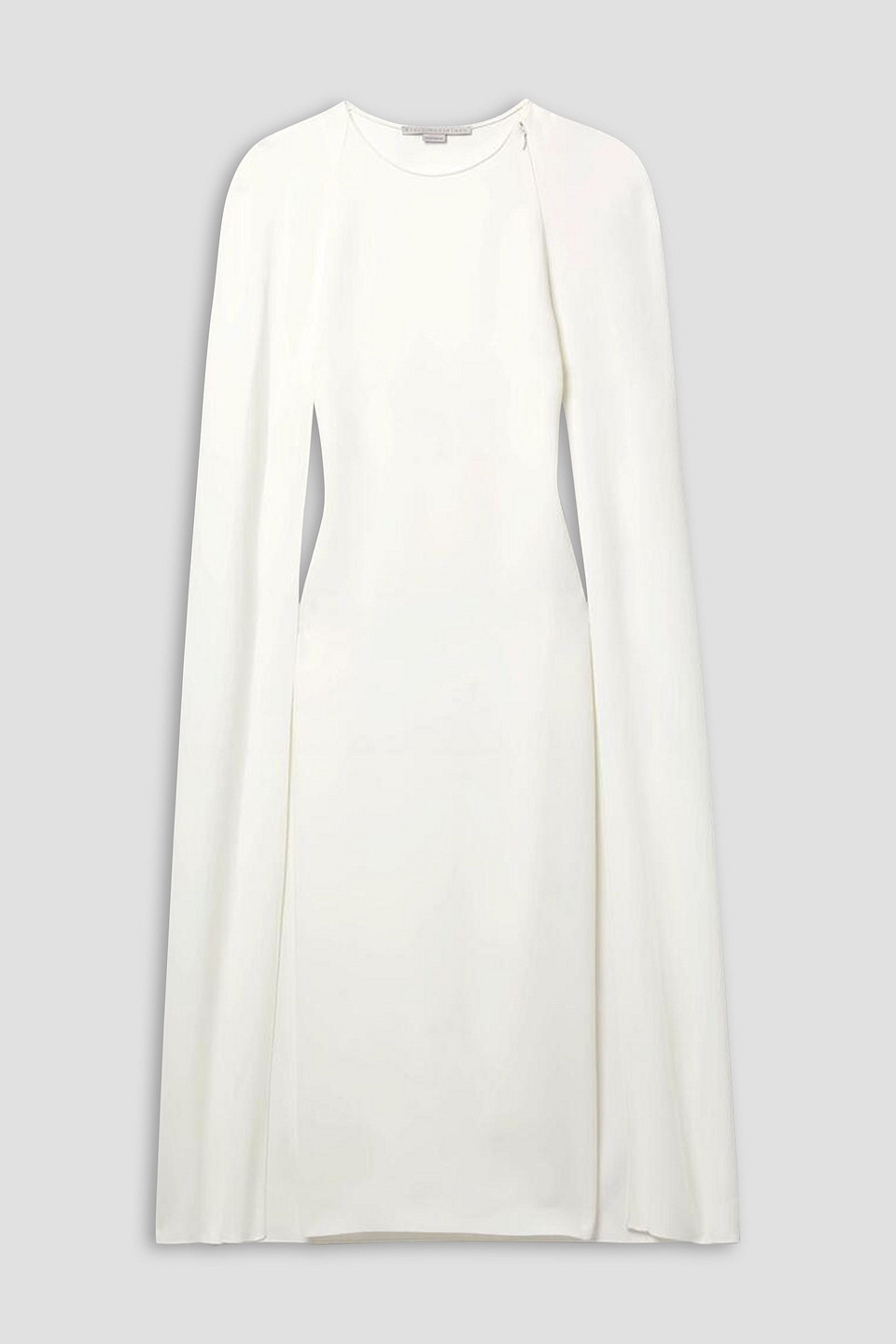 Stella Mccartney Cape-effect Stretch-cady Gown In White