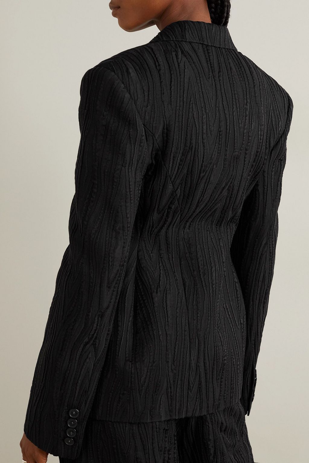 STELLA MCCARTNEY Textured cotton-blend blazer