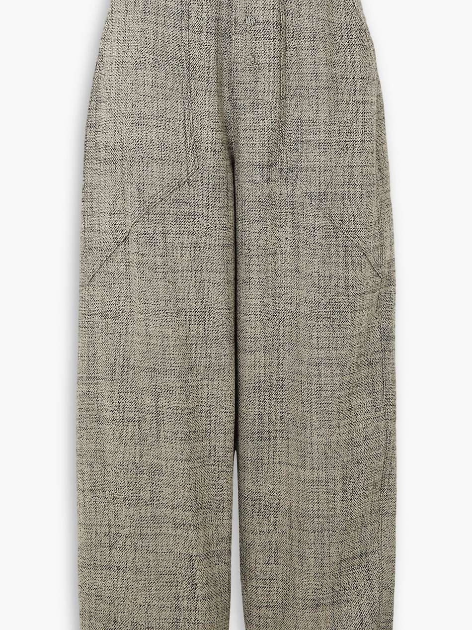 wool-tweed tapered pants