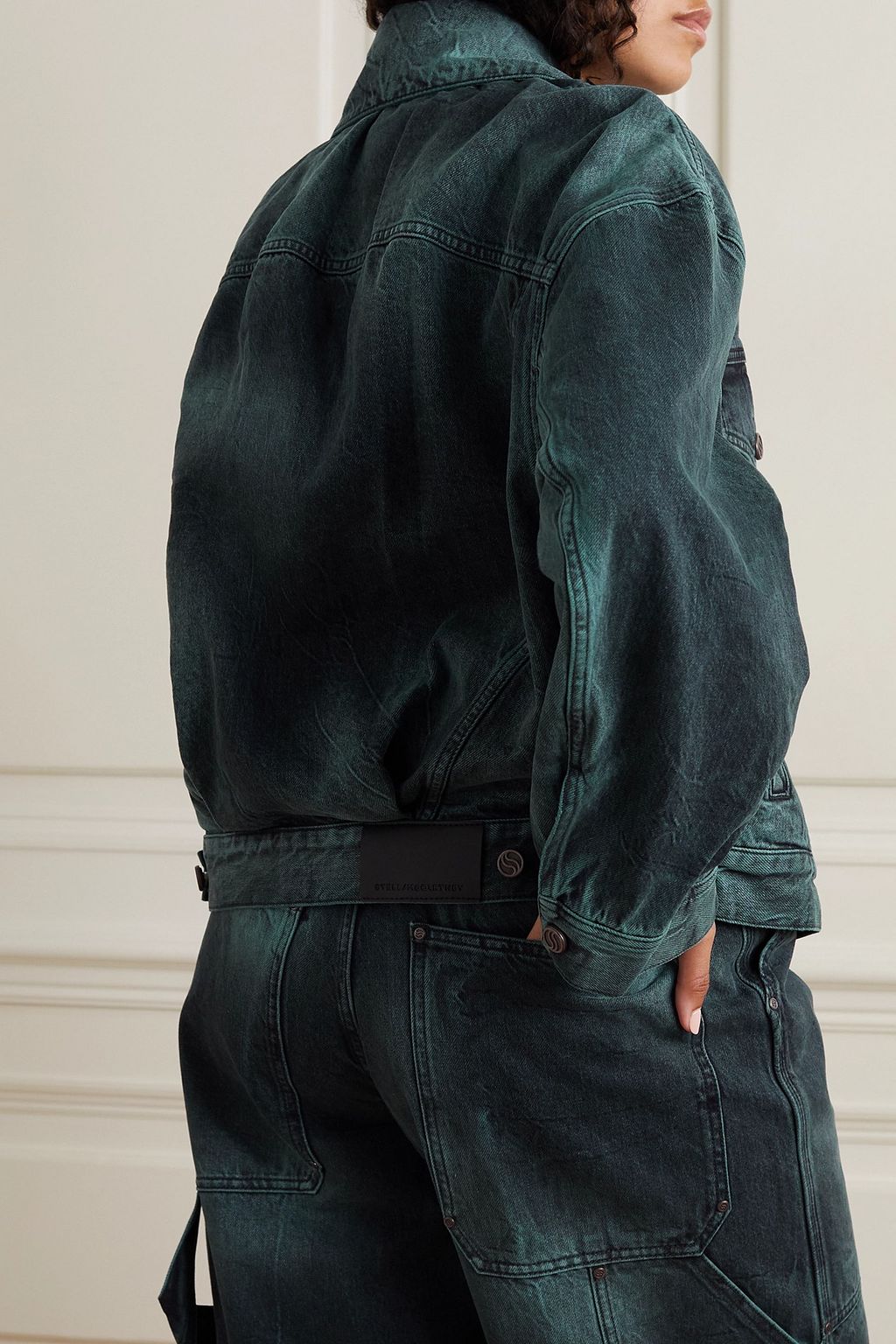 STELLA MCCARTNEY Oversized tie-dyed denim jacket