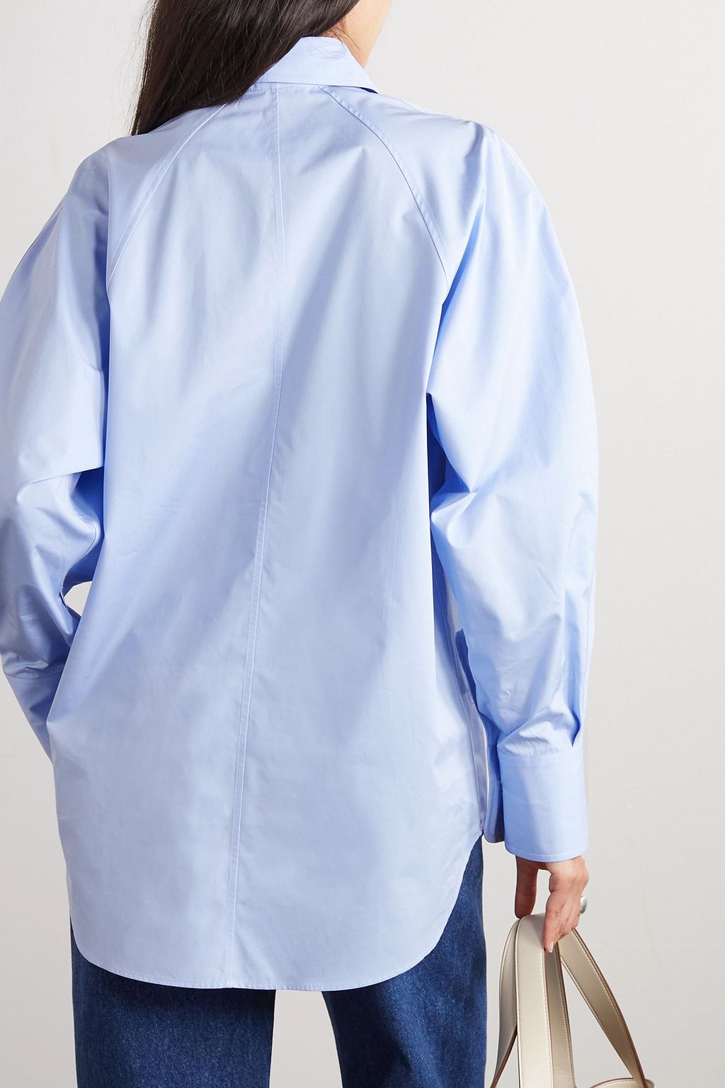 STELLA MCCARTNEY Oversized cotton-poplin shirt