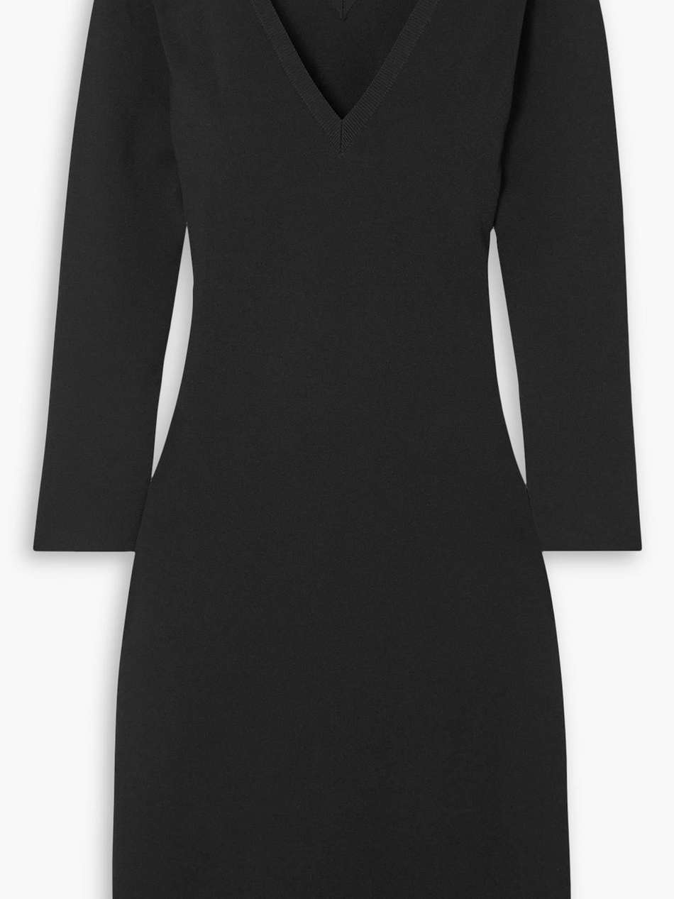 stretch-knit midi dress